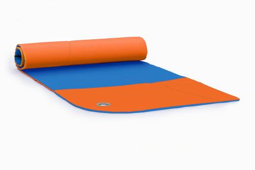 Strand - & Yogamatte orange-blau